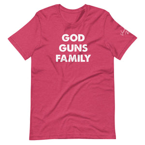 "God, Guns, Family" T-Shirt - Voodoo Rodeo