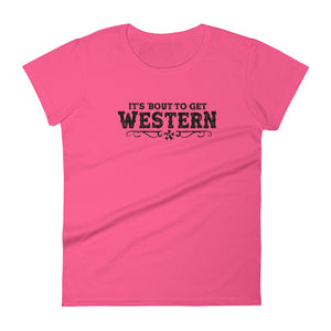 Women's "Bout to get Western" t-shirt - Voodoo Rodeo