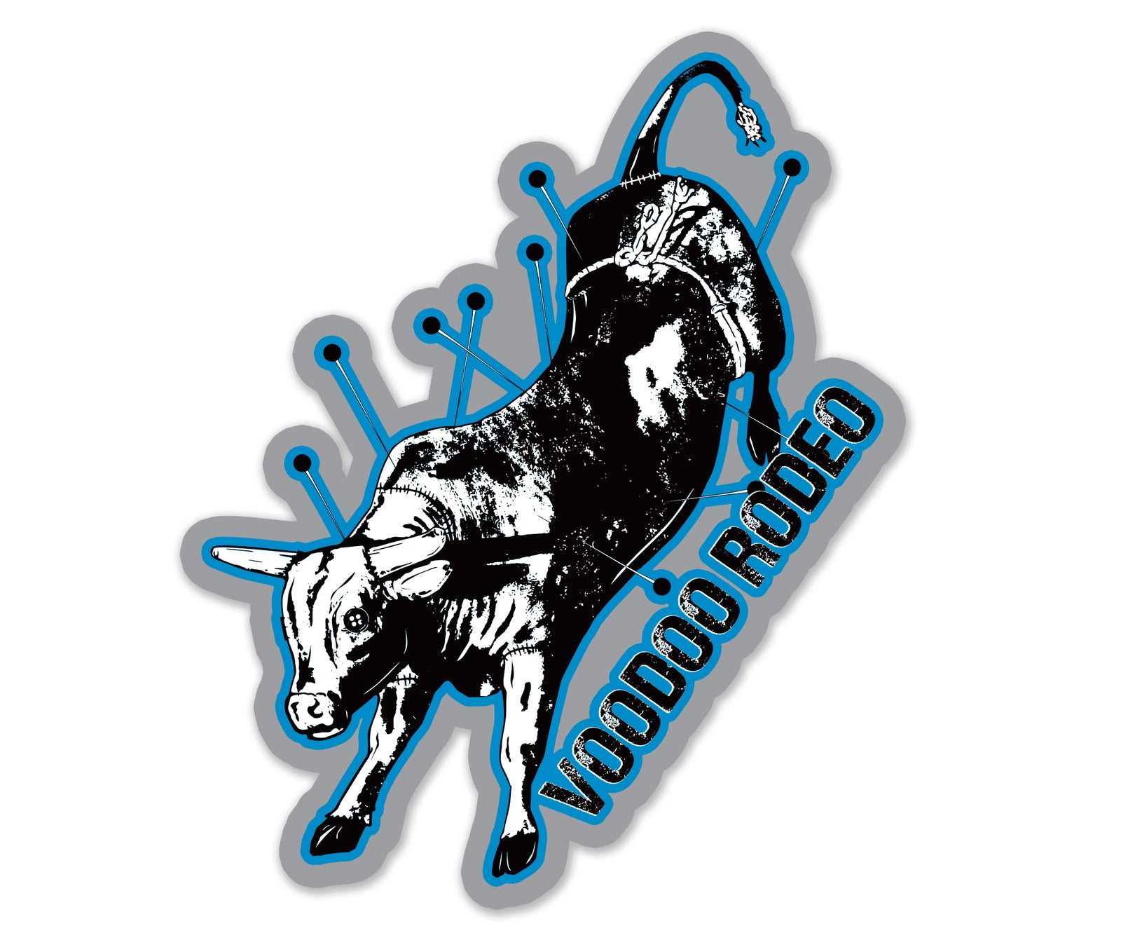 Voodoo Doll Bull Sticker - Voodoo Rodeo