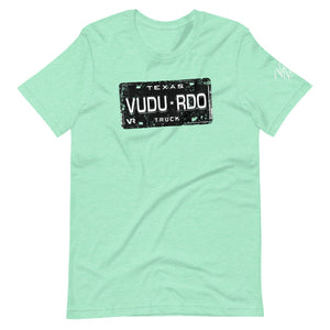 Texas License Plate Unisex T-Shirt - Voodoo Rodeo
