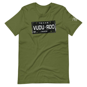 Texas License Plate Unisex T-Shirt - Voodoo Rodeo