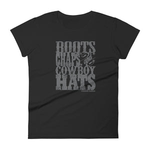"Boots Chaps Cowboy Hats" t-shirt - Voodoo Rodeo
