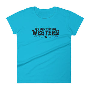 Women's "Bout to get Western" t-shirt - Voodoo Rodeo