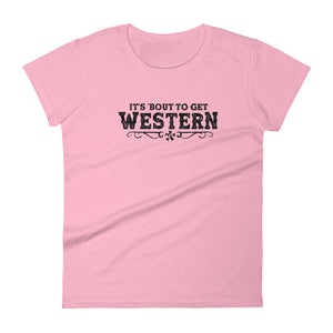 Women's "Bout to get Western" t-shirt - Voodoo Rodeo