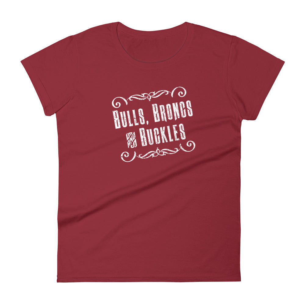 "Bulls Broncs & Buckles" Women's t-shirt - Voodoo Rodeo