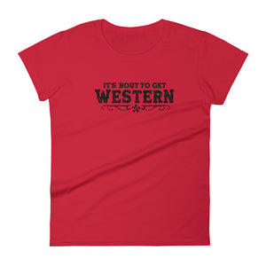 Women's "Bout to get Western" t-shirt - Voodoo Rodeo