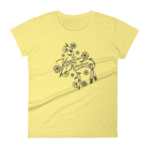 Women's Flower and Feathers t-shirt - Voodoo Rodeo